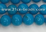 CWB858 15.5 inches 6mm round howlite turquoise beads wholesale