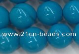 CWB859 15.5 inches 8mm round howlite turquoise beads wholesale