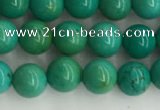 CWB869 15.5 inches 4mm round howlite turquoise beads wholesale