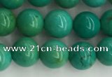 CWB870 15.5 inches 6mm round howlite turquoise beads wholesale