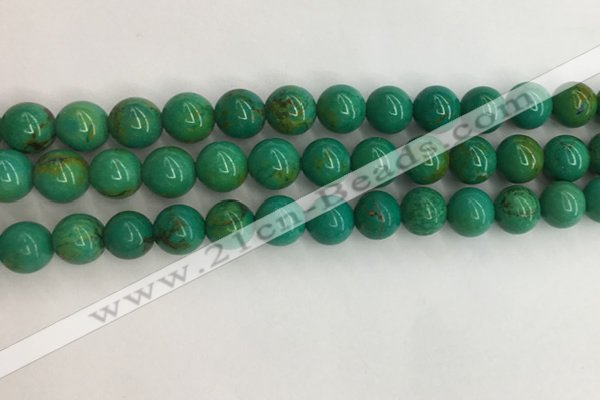 CWB871 15.5 inches 8mm round howlite turquoise beads wholesale