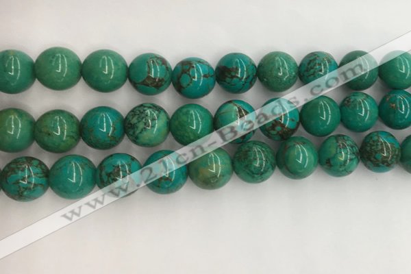 CWB873 15.5 inches 12mm round howlite turquoise beads wholesale