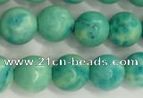 CWB876 15.5 inches 6mm round howlite turquoise beads wholesale