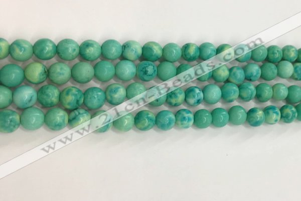 CWB876 15.5 inches 6mm round howlite turquoise beads wholesale