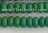 CWB898 15.5 inches 2*4mm rondelle howlite turquoise beads