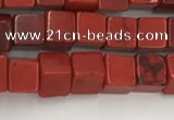 CWB912 15.5 inches 6*6mm cube howlite turquoise beads wholesale