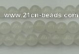 CWH50 15.5 inches 4mm round white jade beads wholesale