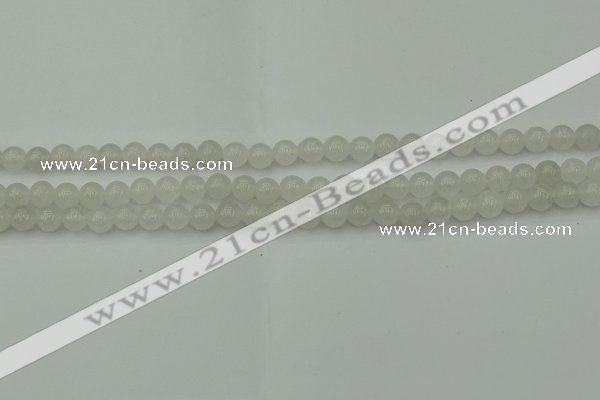 CWH50 15.5 inches 4mm round white jade beads wholesale