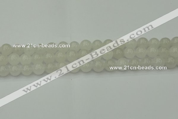 CWH53 15.5 inches 10mm round white jade beads wholesale