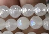 CWH60 15.5 inches 6mm faceted round AB-color white jade beads