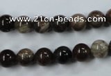 CWJ202 15.5 inches 8mm round wood jasper gemstone beads wholesale