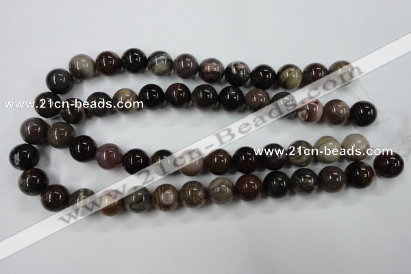 CWJ205 15.5 inches 14mm round wood jasper gemstone beads wholesale