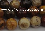 CWJ289 15.5 inches 14mm round wood jasper gemstone beads wholesale