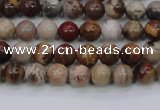 CWJ400 15.5 inches 4mm round wood jasper gemstone beads wholesale