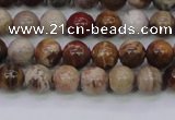 CWJ401 15.5 inches 6mm round wood jasper gemstone beads wholesale