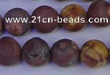 CWJ424 15.5 inches 12mm round matte wood eye jasper beads