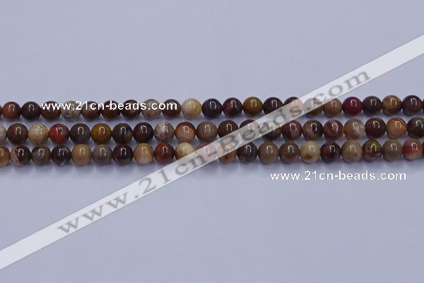 CWJ430 15.5 inches 4mm round wood jasper beads wholesale