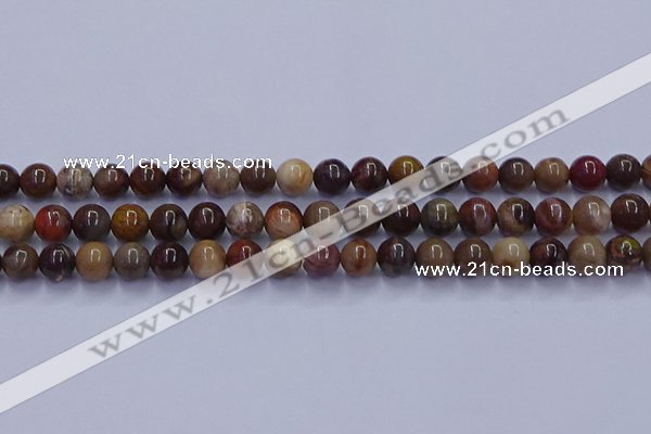 CWJ432 15.5 inches 8mm round wood jasper beads wholesale