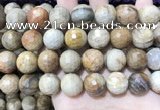 CWJ456 15.5 inches 16mm faceted round wood jasper beads wholesale