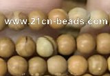 CWJ510 15.5 inches 4mm round wooden jasper beads wholesale