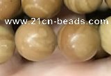 CWJ514 15.5 inches 12mm round wooden jasper beads wholesale