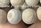 CWJ523 15.5 inches 10mm round matte wooden jasper beads wholesale