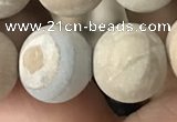 CWJ525 15.5 inches 14mm round matte wooden jasper beads wholesale