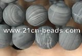 CWJ558 15.5 inches 8mm round matte coffee wood jasper beads wholesale