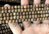 CWJ562 15.5 inches 4mm round wood jasper beads wholesale