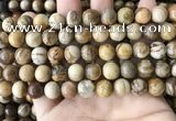 CWJ593 15.5 inches 10mm round wood jasper beads wholesale