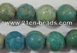 CXH105 15.5 inches 14mm round dyed Xiang He Shi gemstone beads