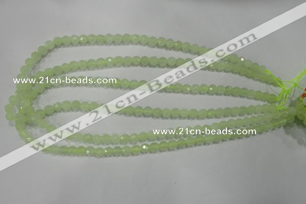 CXJ151 15.5 inches 6mm faceted round New jade beads wholesale