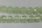 CXJ152 15.5 inches 8mm faceted round New jade beads wholesale