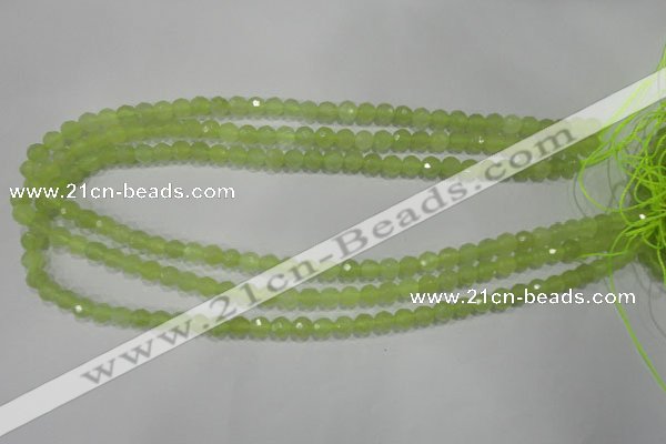 CXJ161 15.5 inches 6mm faceted round New jade beads wholesale