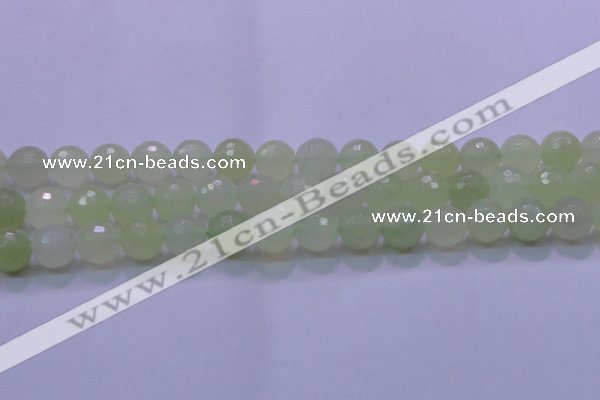 CXJ222 15.5 inches 14mm faceted round New jade beads wholesale