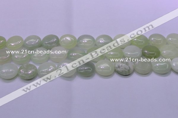 CXJ227 15.5 inches 20mm flat round New jade beads wholesale