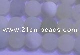 CXJ302 15.5 inches 8mm round matte New jade beads wholesale