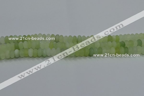 CXJ312 15.5 inches 6*10mm rondelle matte New jade beads wholesale