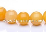 CYJ02 16 inches 6mm round yellow jade gemstone beads Wholesale