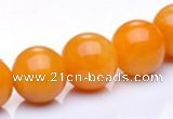 CYJ16 16mm round 16 inches yellow jade gemstone beads Wholesale