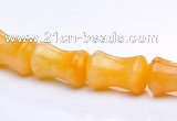 CYJ21 9*13mm bone shape yellow jade gemstone beads Wholesale