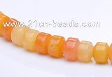 CYJ25 5*6mm rondelle yellow jade gemstone beads Wholesale