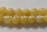 CYJ252 15.5 inches 8mm round yellow jade beads wholesale