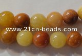 CYJ263 15.5 inches 10mm round mixed color yellow jade beads wholesale