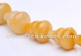 CYJ27 6*10mm calabash yellow jade gemstone beads Wholesale