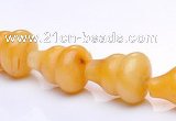 CYJ28 9*13mm calabash yellow jade gemstone beads Wholesale