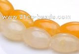 CYJ34 16 inch 10*14mm rice yellow jade gemstone beads Wholesale