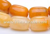 CYJ36 10*14mm egg-shaped yellow jade gemstone beads Wholesale