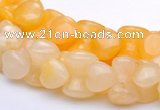 CYJ42 16 inch 9*12mm dumbbell-shaped yellow jade gemstone beads