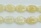 CYJ60 15.5 inches 10*14mm oval yellow jade gemstone beads wholesale